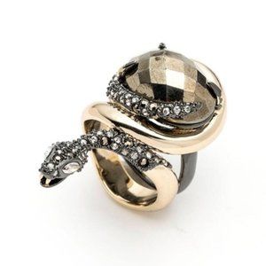 ALEXIS BITTAR • Elements Snake Stone Serpent Ring